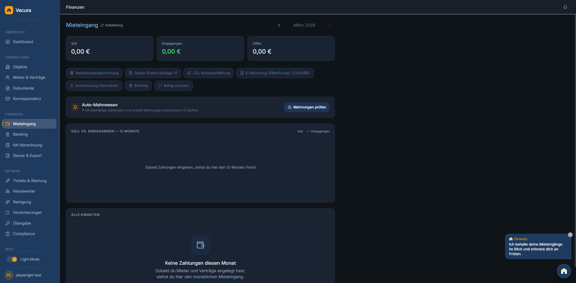 Vecura auf dem Tablet